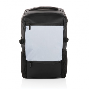 Logo trade advertising product photo of: PU high visibility easy access 15.6" laptop backpack