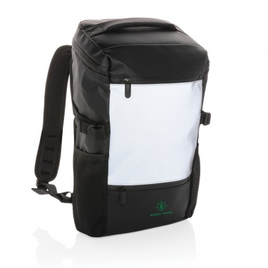 Logo trade promotional gift photo of: PU high visibility easy access 15.6" laptop backpack