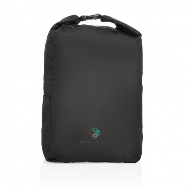 Logo trade corporate gift photo of: Impact AWARE™ RPET lightweight rolltop backpack