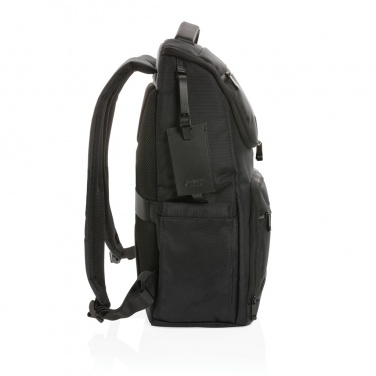 Logo trade business gift photo of: Swiss Peak AWARE™ RPET Voyager 15.6" laptop backpack