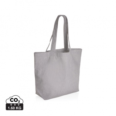 Logo trade advertising products picture of: Impact Aware™ 240 gsm rcanvas shopper w/pocket undyed