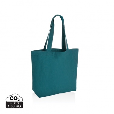 Logo trade promotional giveaway photo of: Impact Aware™ 240 gsm rcanvas shopper w/pocket