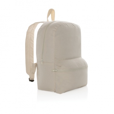 Logo trade corporate gift photo of: Impact Aware™ 285 gsm rcanvas backpack undyed