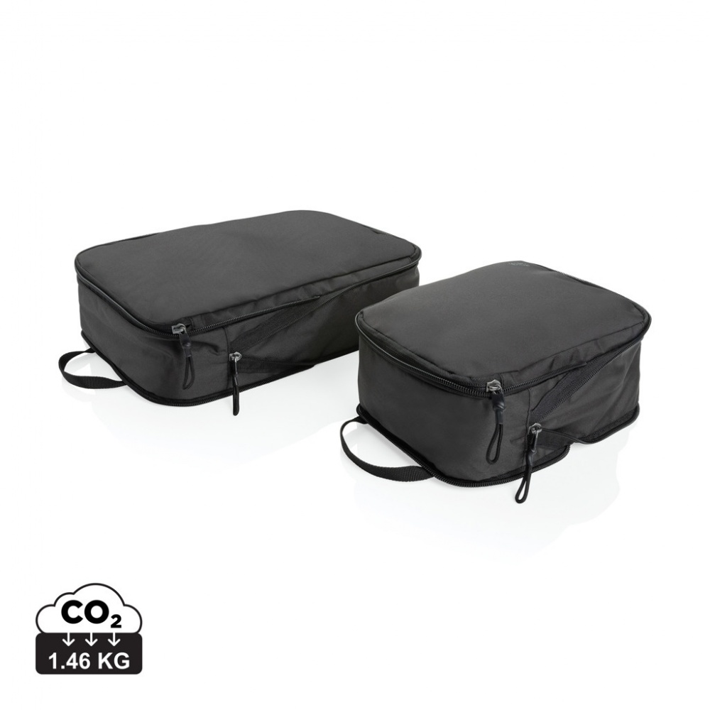 Logo trade promotional gift photo of: Swiss Peak Ridge AWARE™ RPET compression travel cubes 2pc