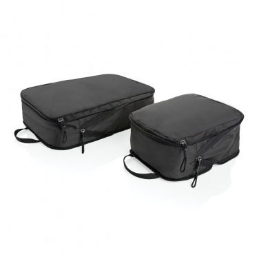 Logo trade business gift photo of: Swiss Peak Ridge AWARE™ RPET compression travel cubes 2pc