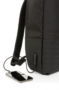 Logo trade promotional merchandise photo of: Swiss Peak AWARE™ RFID anti-theft 15.6'' laptop backpack