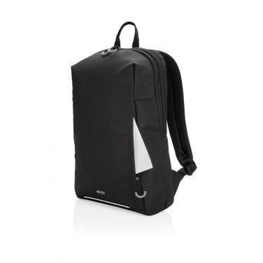 Logo trade promotional items image of: Swiss Peak AWARE™ RFID and USB A laptop backpack