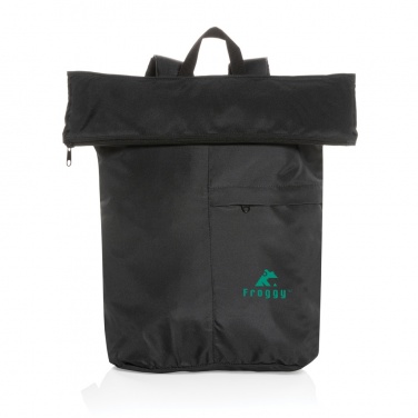 Logo trade business gift photo of: Dillon AWARE™ RPET lightweight foldable backpack