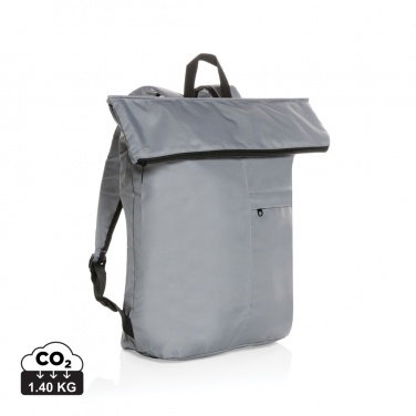 Logo trade business gift photo of: Dillon AWARE™ RPET lightweight foldable backpack