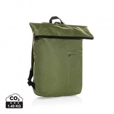 Logo trade promotional giveaway photo of: Dillon AWARE™ RPET lightweight foldable backpack