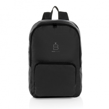 Logotrade promotional item image of: Dillon AWARE™ RPET foldable classic backpack