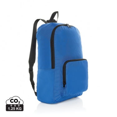 Logo trade promotional gifts picture of: Dillon AWARE™ RPET foldable classic backpack