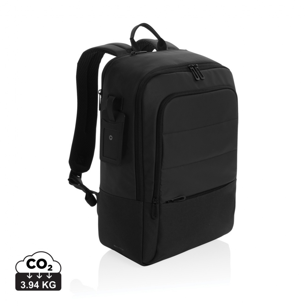 Logotrade business gift image of: Armond AWARE™ RPET 15.6 inch deluxe laptop backpack