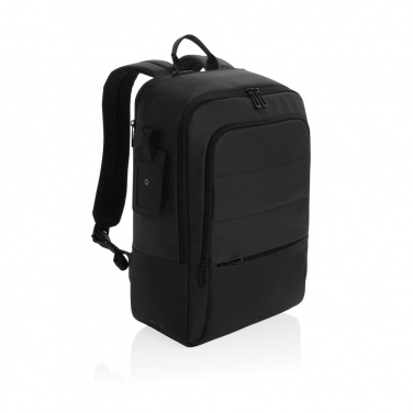 Logotrade promotional gift picture of: Armond AWARE™ RPET 15.6 inch deluxe laptop backpack