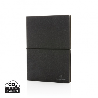 Logo trade promotional item photo of: A5 recycled leather notebook