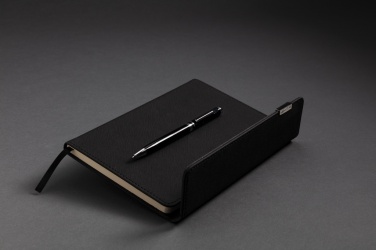 Logo trade promotional giveaways image of: Swiss Peak deluxe A5 notebook and pen set