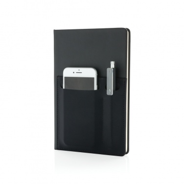 Logo trade promotional giveaways picture of: A5 Deluxe notebook with smart pockets