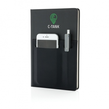 Logotrade business gift image of: A5 Deluxe notebook with smart pockets