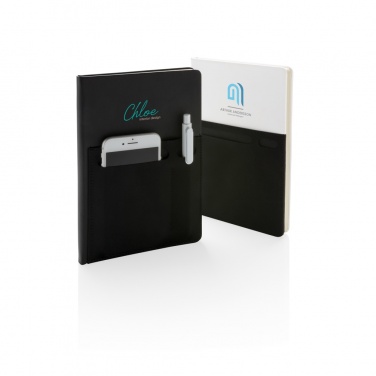 Logotrade business gift image of: A5 Deluxe notebook with smart pockets