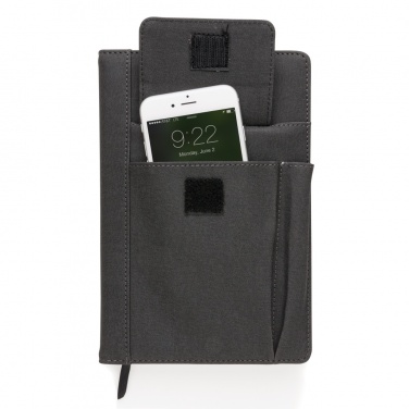 Logo trade promotional merchandise image of: Notebook with phone pocket