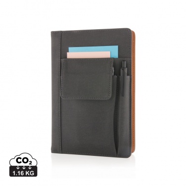 Logotrade promotional product picture of: Notebook with phone pocket