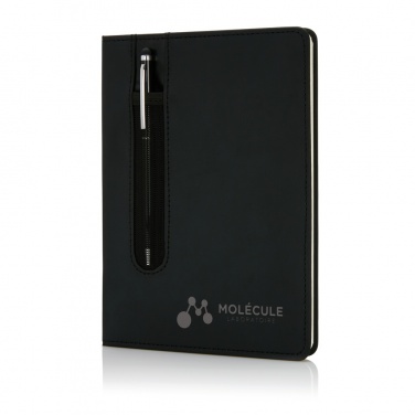 Logotrade promotional products photo of: Standard hardcover PU A5 notebook with stylus pen