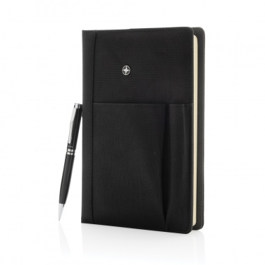 Logo trade promotional item photo of: Refillable notebook and pen set