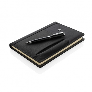 Logotrade business gift image of: Refillable notebook and pen set