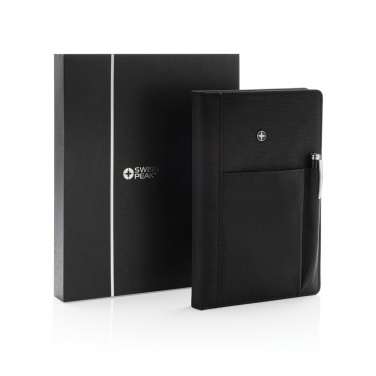 Logotrade promotional product picture of: Refillable notebook and pen set