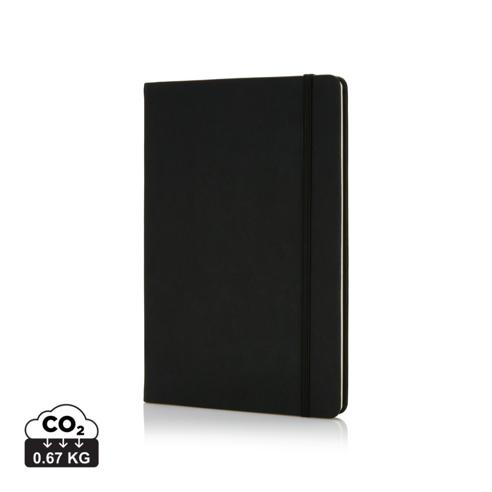 Logo trade promotional product photo of: Deluxe hardcover PU A5 notebook