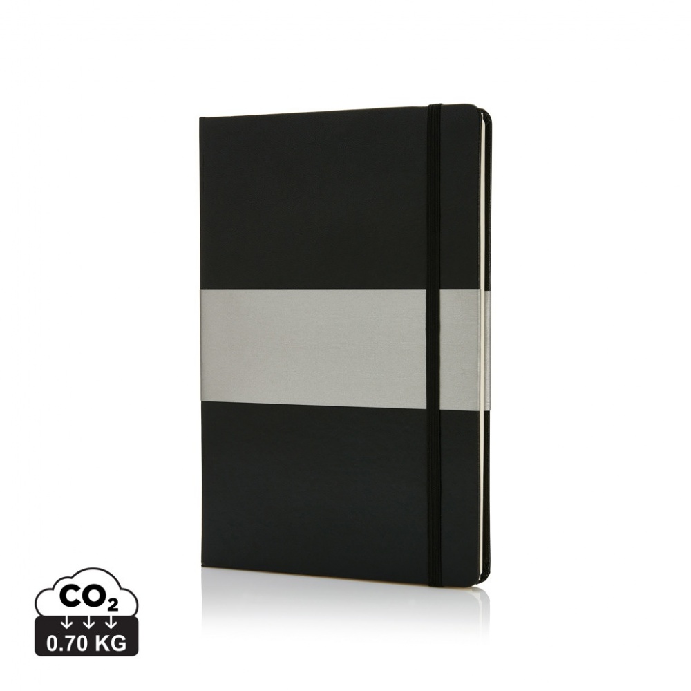 Logotrade promotional product picture of: Deluxe hardcover A5 notebook