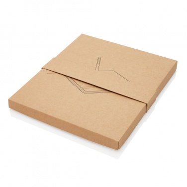 Logo trade advertising products image of: A5 notebook with bamboo pen including stylus