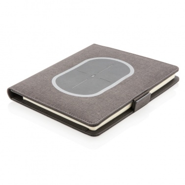 Logo trade promotional gifts picture of: Air 5W wireless charging notebook cover A5