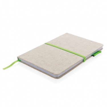 Logo trade promotional merchandise photo of: A5 jute notebook