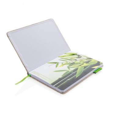 Logotrade business gift image of: A5 jute notebook