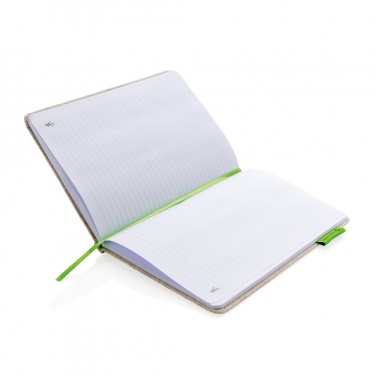 Logotrade promotional items photo of: A5 jute notebook