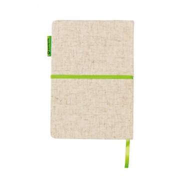 Logo trade corporate gifts image of: A5 jute notebook