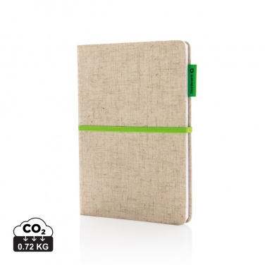 Logotrade promotional products photo of: A5 jute notebook