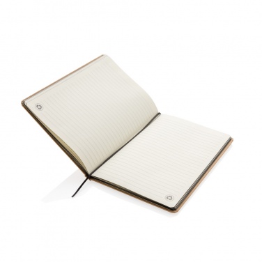 Logo trade promotional giveaways image of: A5 kraft notebook