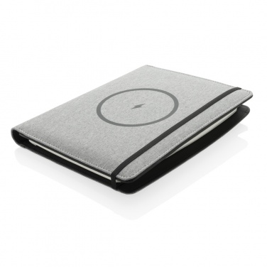 Logotrade promotional merchandise picture of: Air 5W wireless charging notebook with 5000mAh powerbank