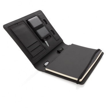 Logo trade advertising products picture of: Air 5W wireless charging notebook with 5000mAh powerbank