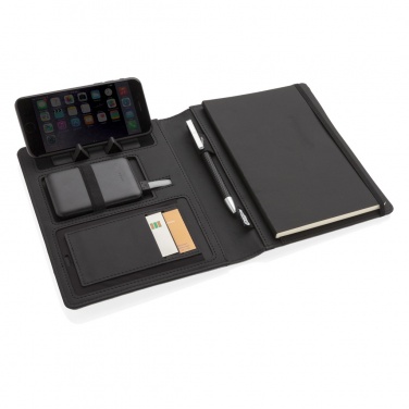 Logo trade corporate gifts picture of: Air 5W wireless charging notebook with 5000mAh powerbank