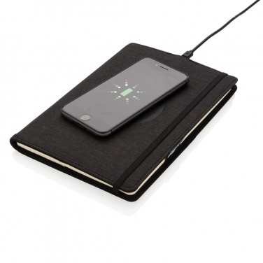 Logotrade promotional product image of: Air 5W wireless charging refillable journal cover A5