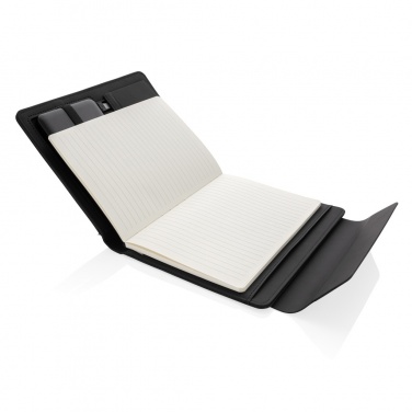 Logotrade promotional item picture of: Fiko wireless charging A5 portfolio with powerbank