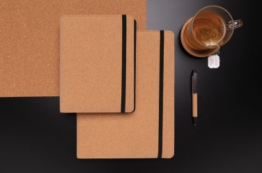 Logo trade promotional items picture of: Deluxe cork portfolio A5 with pen