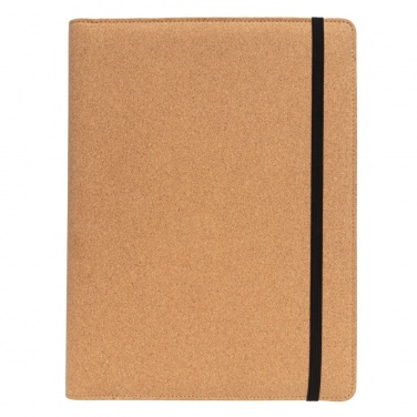 Logo trade promotional gifts picture of: Deluxe cork portfolio A4 with pen