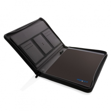 Logotrade promotional item image of: Impact AWARE™ RPET A4 portfolio with zipper