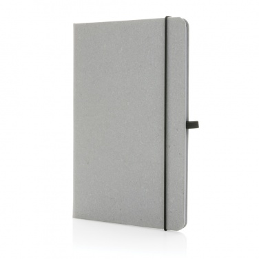 Logo trade corporate gifts picture of: Recycled leather hardcover notebook A5