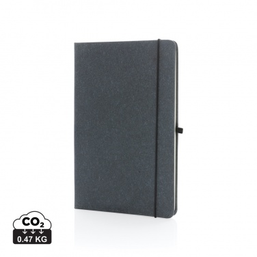 Logo trade business gift photo of: Recycled leather hardcover notebook A5