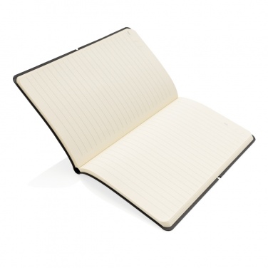 Logo trade promotional giveaways picture of: Modern deluxe softcover A5 notebook